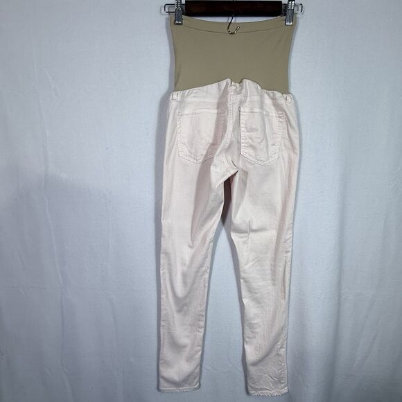 AG Adriano Goldschmied X A Pea In The Pod Pink Maternity Skinny Jeans Size 27 - Picture 2 of 9